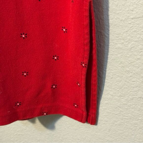 Coldwater Creek Vibrant Red 3/4 Sleeve Thick Maxi Dress Women’s 1X - Picture 8 of 12